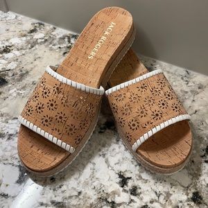 NWOB Jack Rogers RO Cork Slides - 9.5